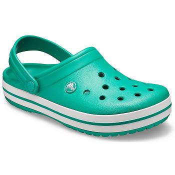 Crocs Crocband Clog Zelene - Damske Dreváky